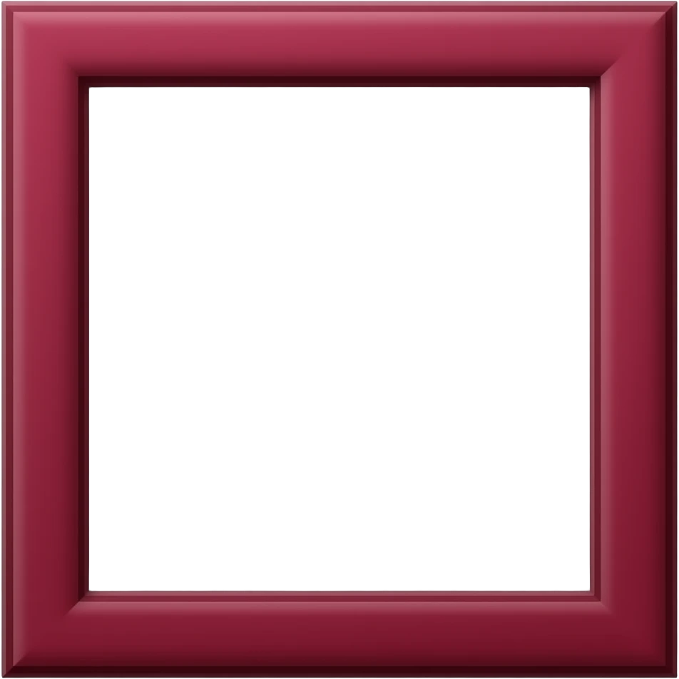 Frame maroon red emoji