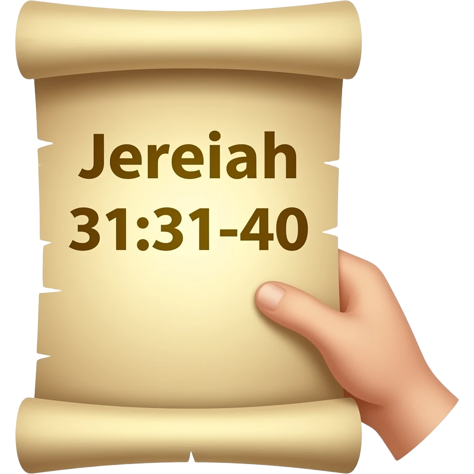 make an emoji on what the covenant says in Jeremiah 31:31-40 emoji