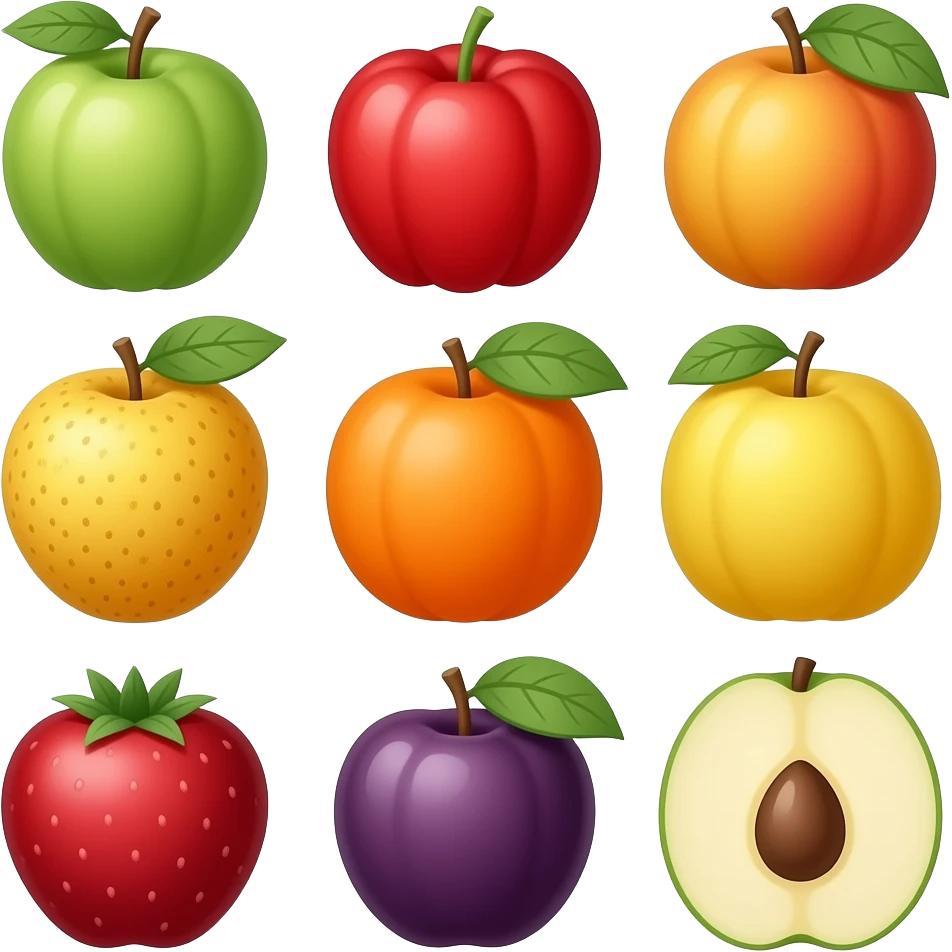 Fruit different fruit emoji