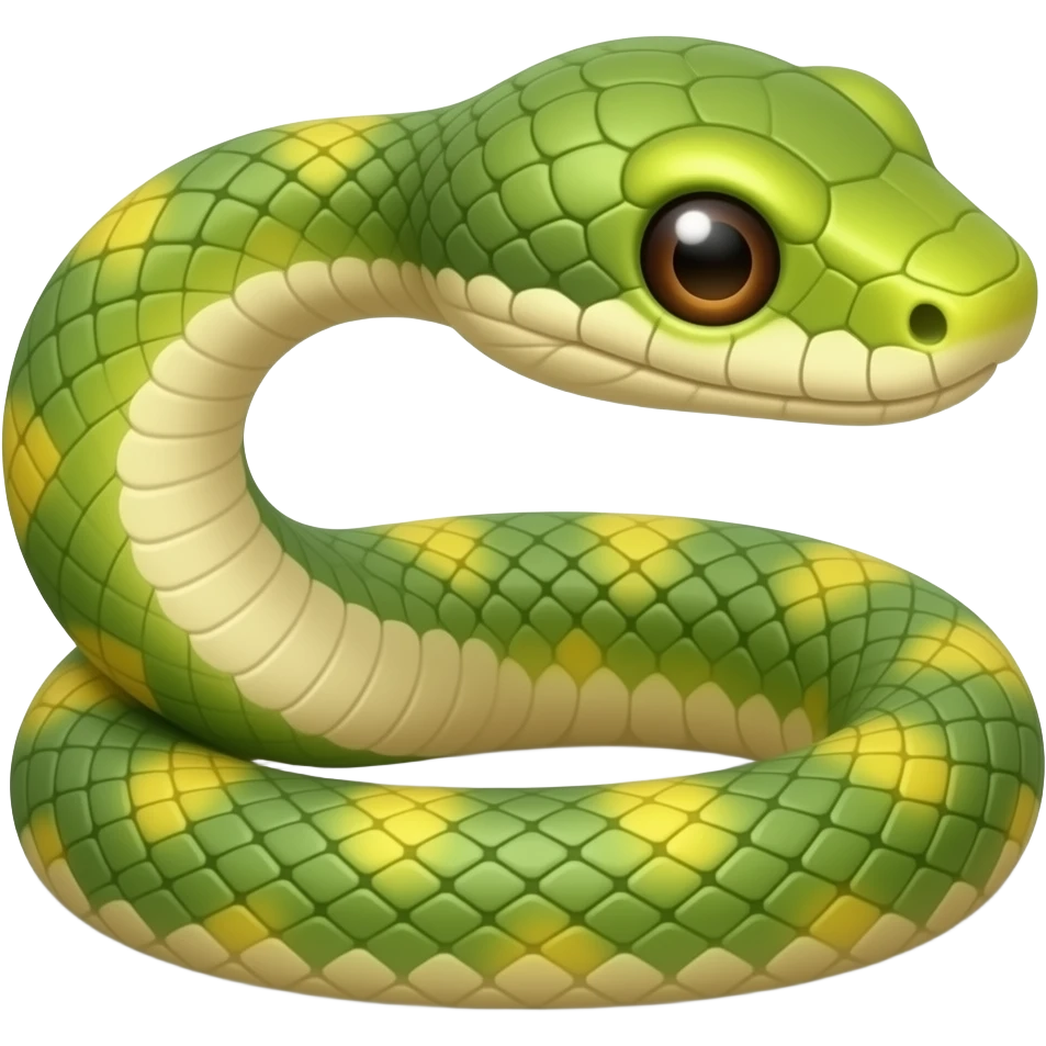 snake, not coiled emoji