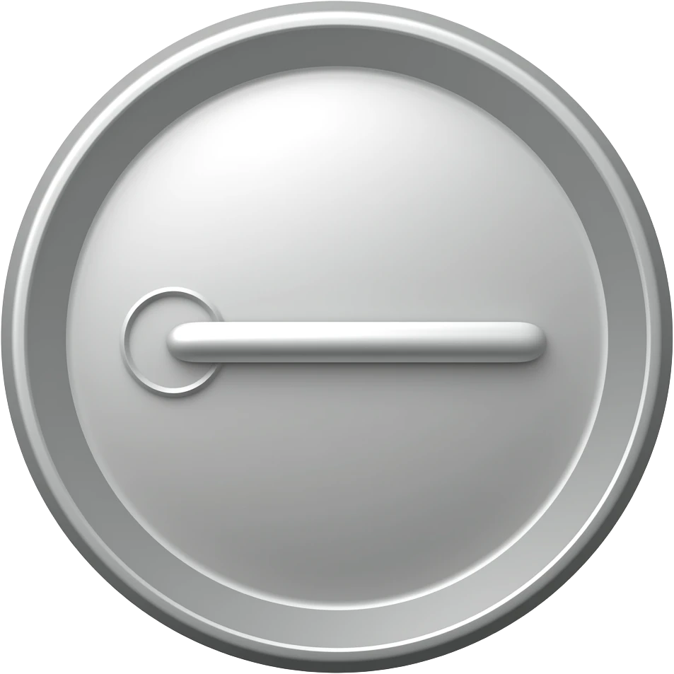 pin badge, side view emoji