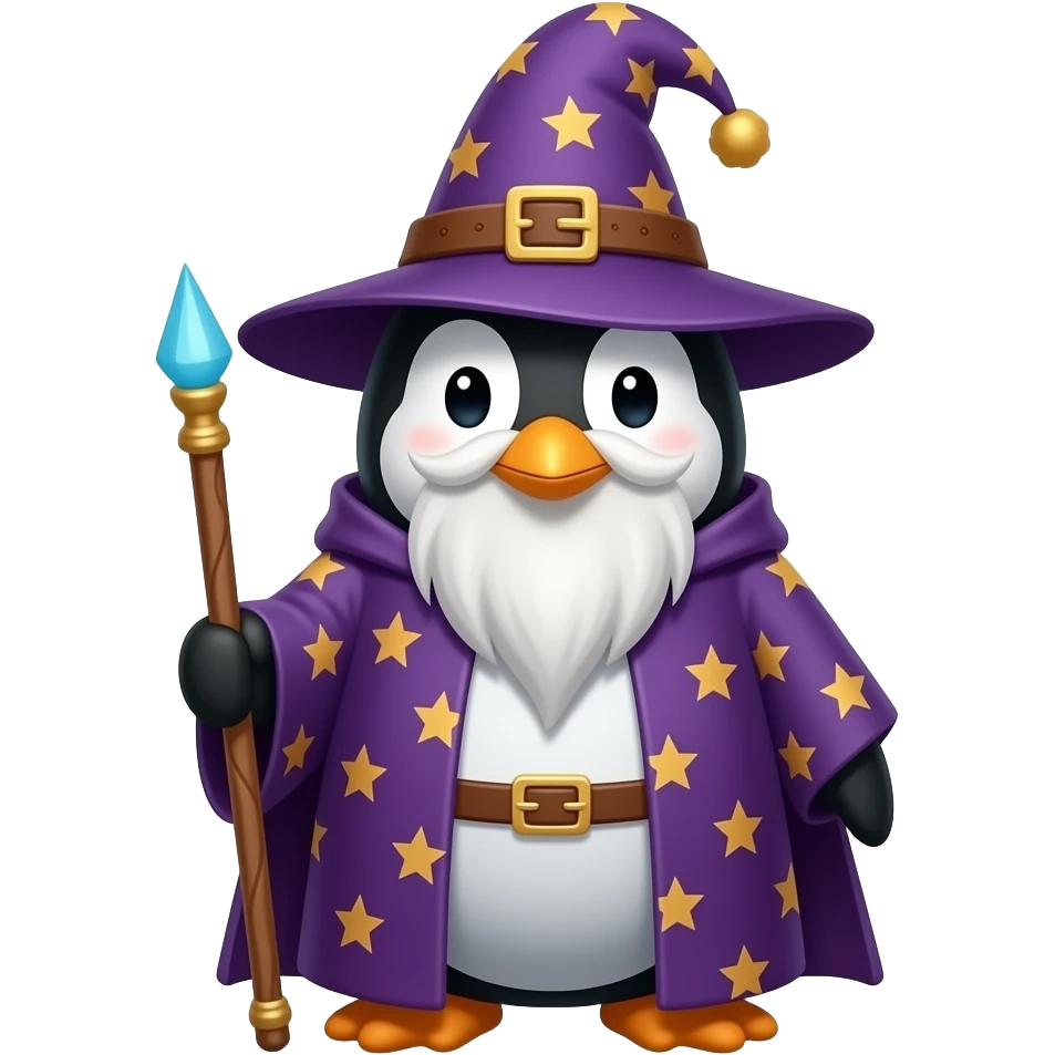 Penguin Wizard emoji