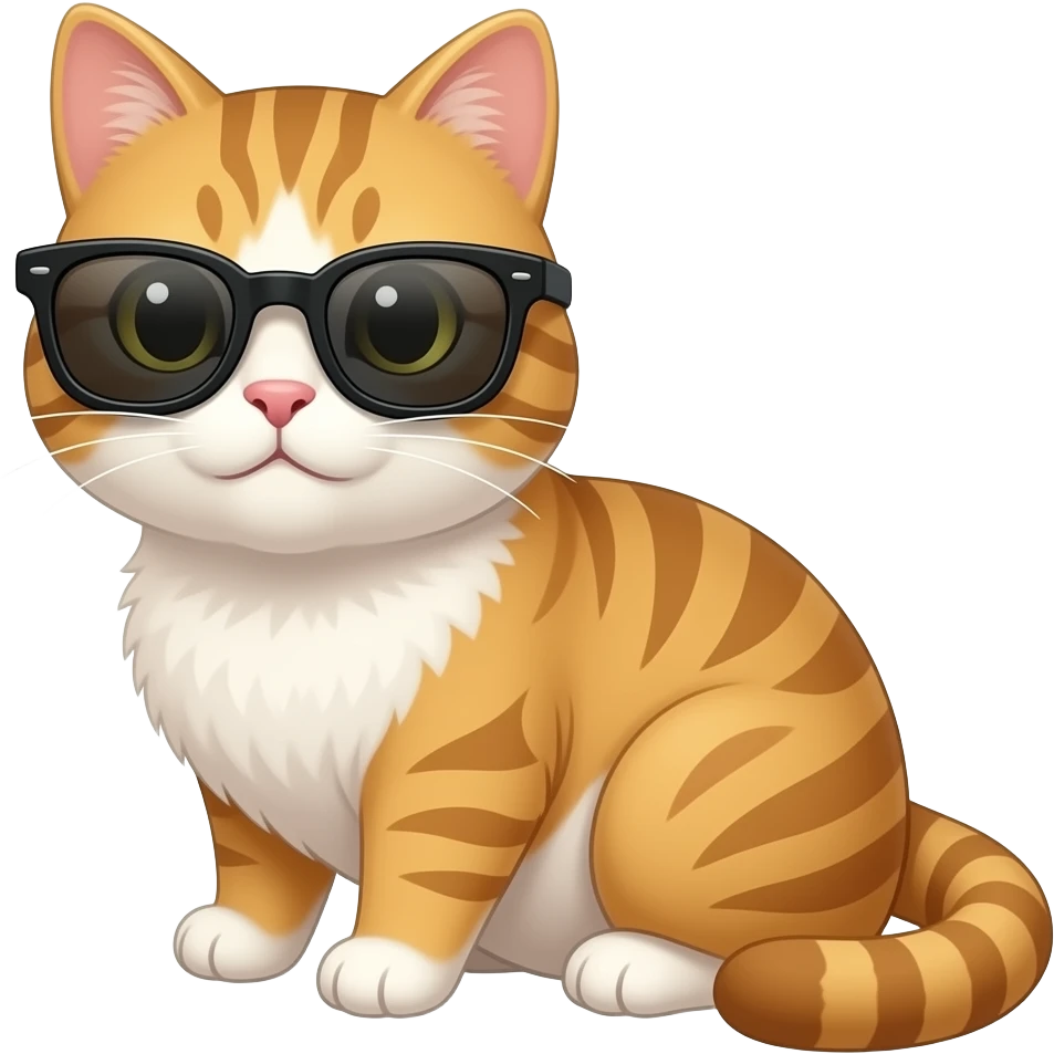 Cat wearing sunglasses emoji