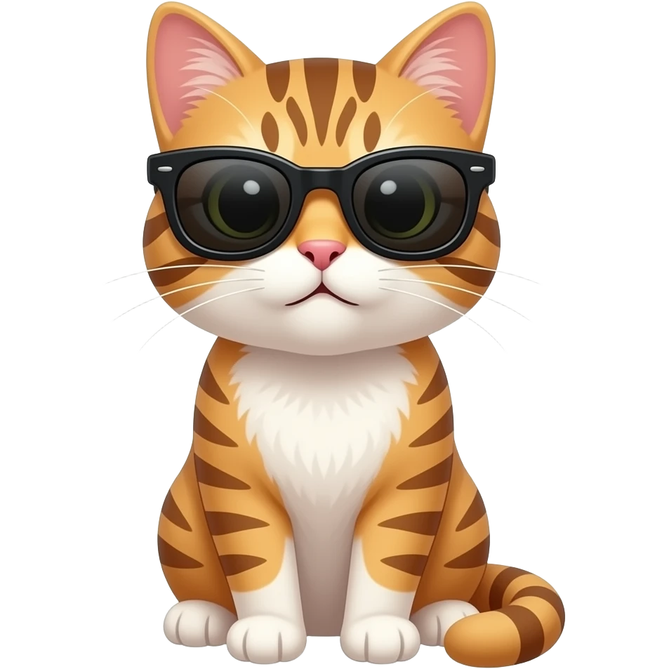 Cat wearing sunglasses emoji