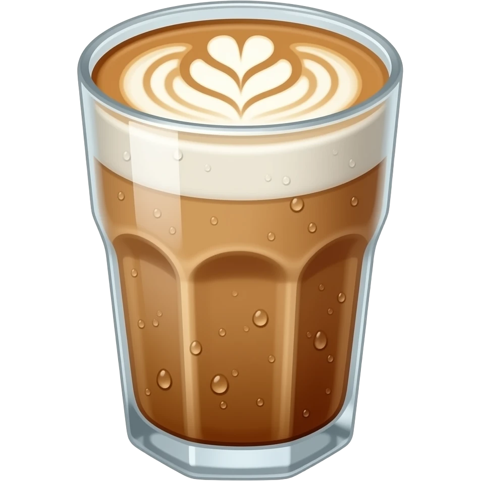 Iced latte emoji