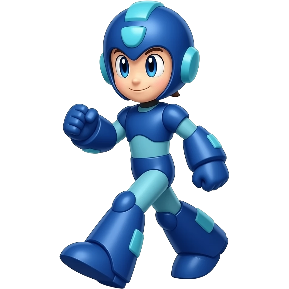Mega Man is walking emoji