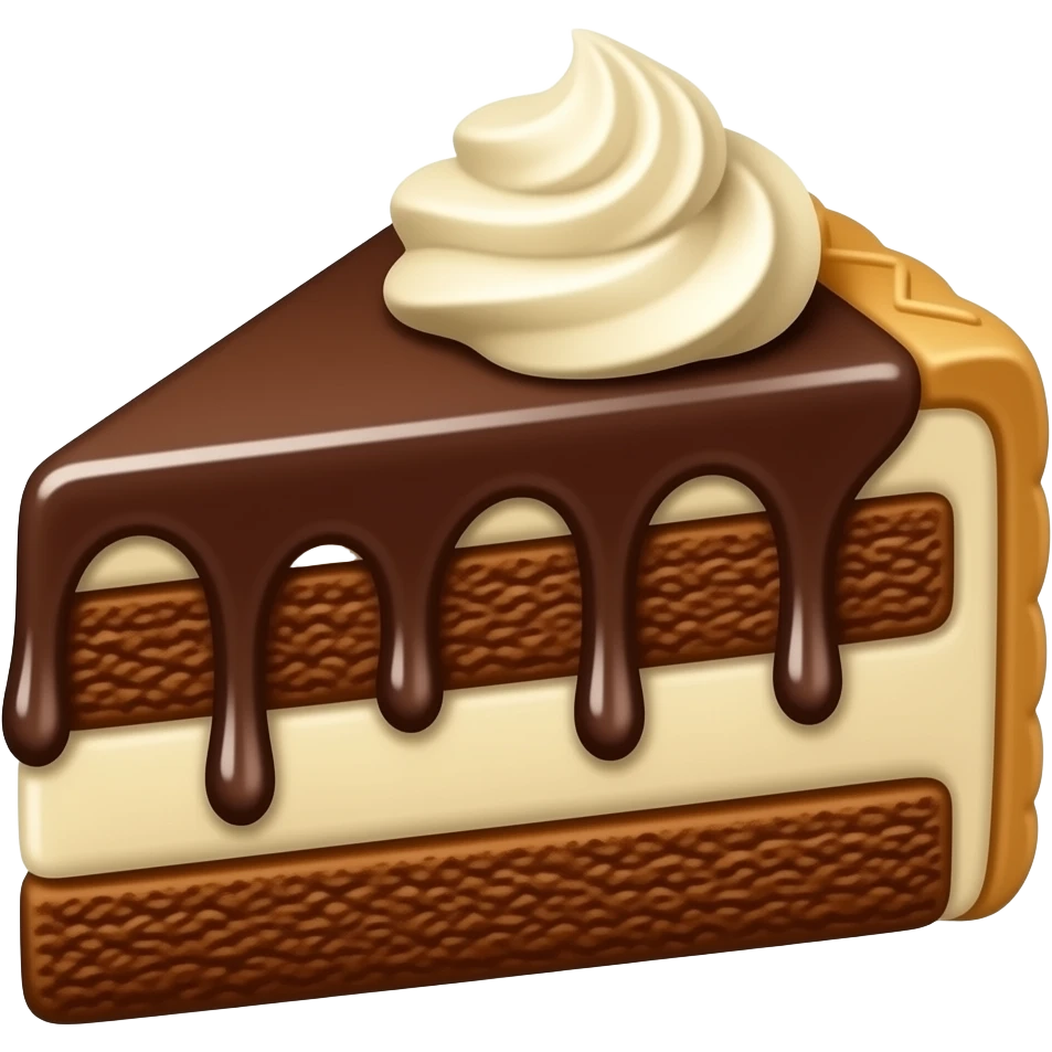 Chocolate biscoff cake emoji