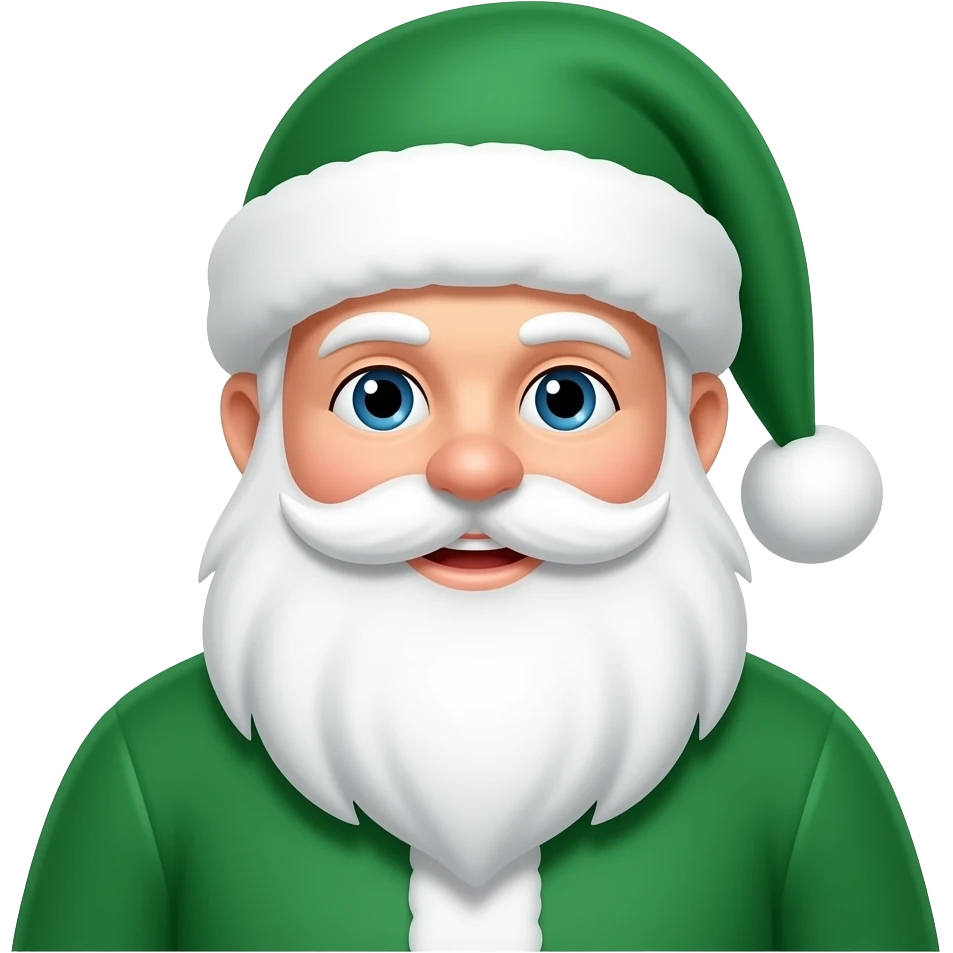 santa Claus green wear emoji