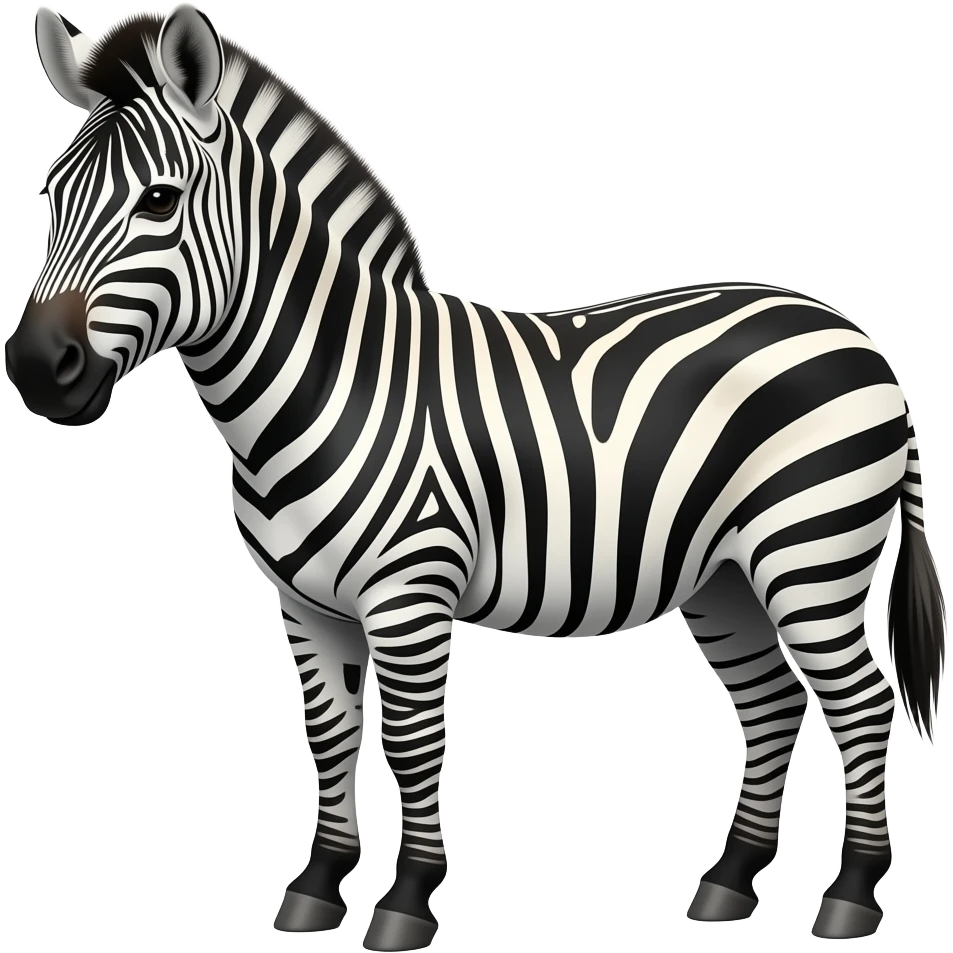 Zebra frontal emoji