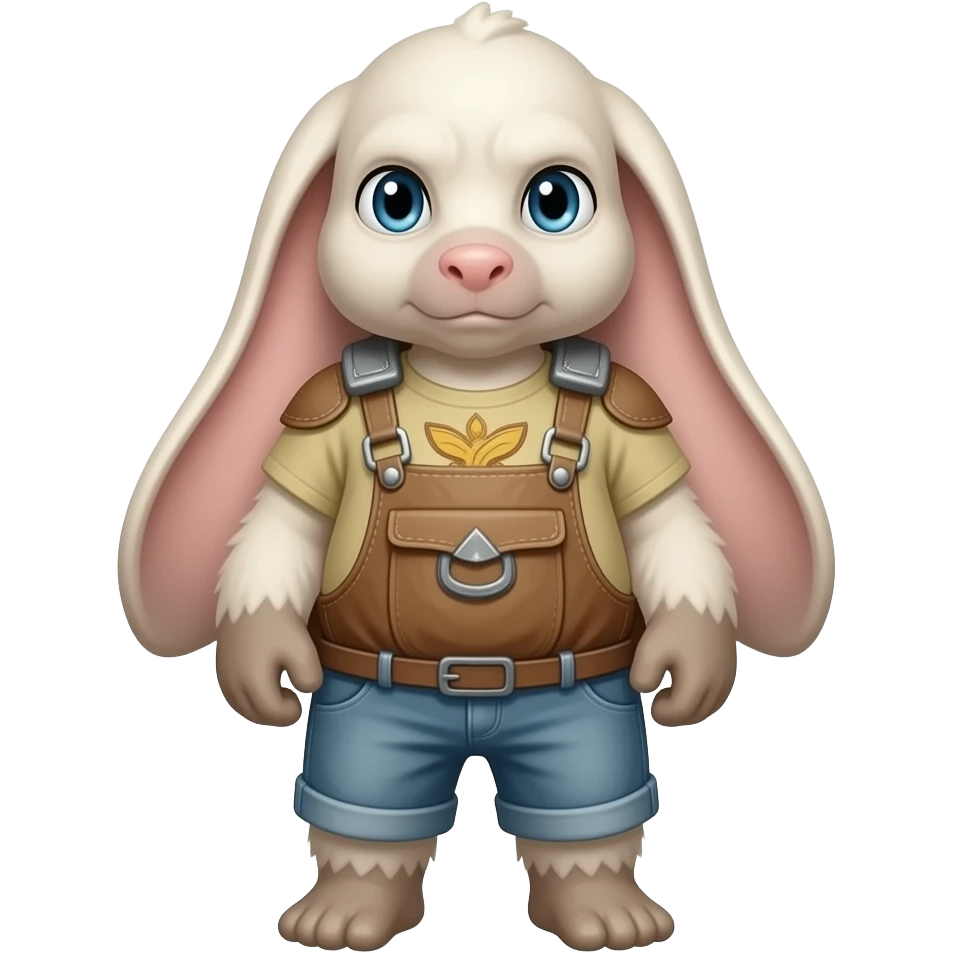 Minun-Bunnelby-fusion, full body emoji