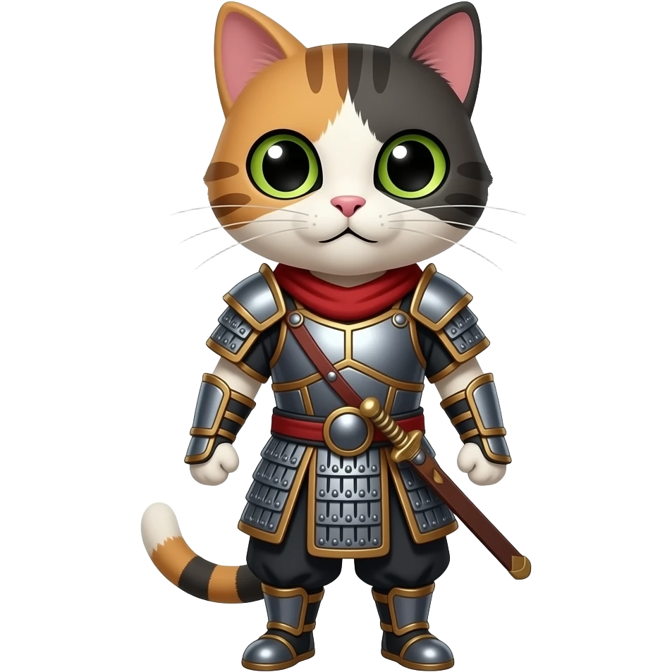 A cat warrior emoji