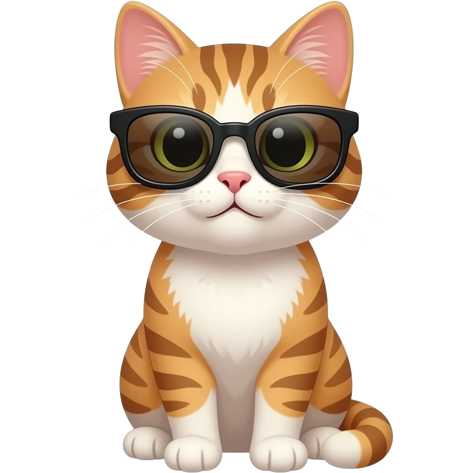 Cat wearing sunglasses emoji