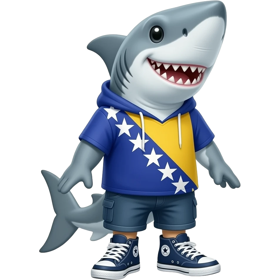 🇧🇦+🦈+👟+👟 emoji