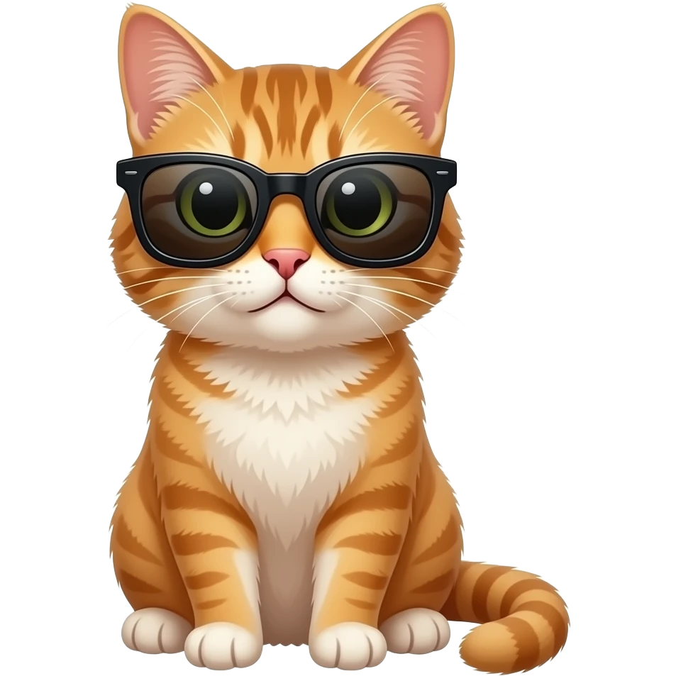 Cat wearing sunglasses emoji