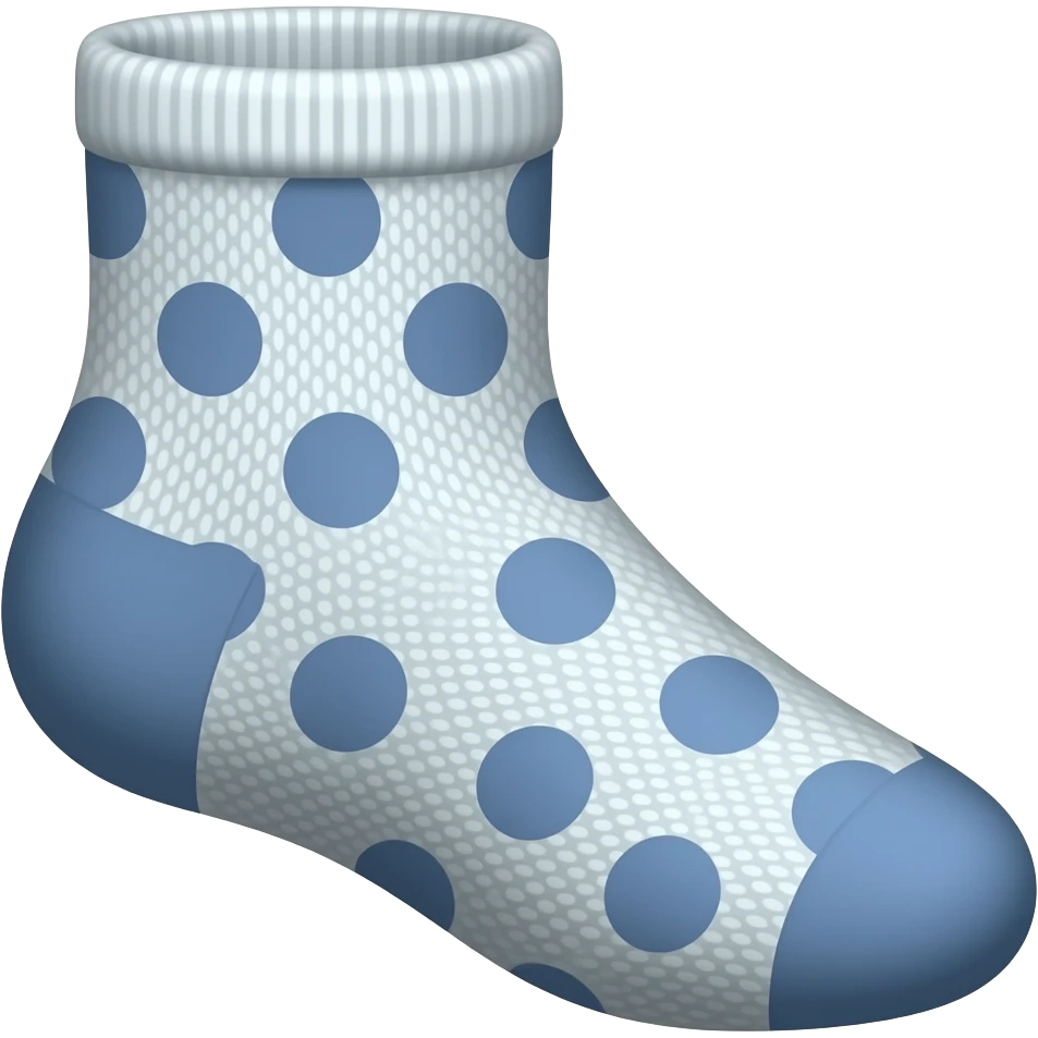 dotted socks emoji