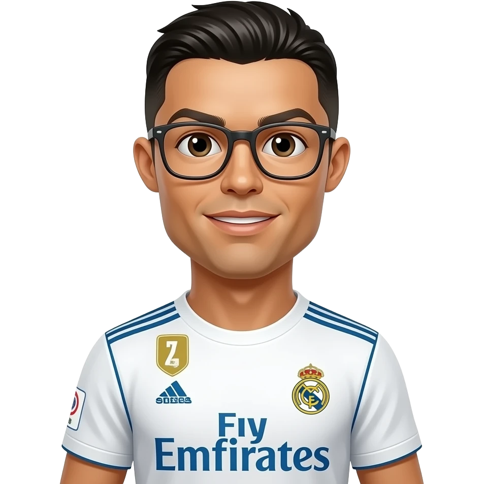 ronaldo real madrid gözlüklü emoji