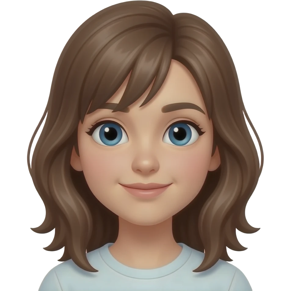 girl with boyish hair emoji