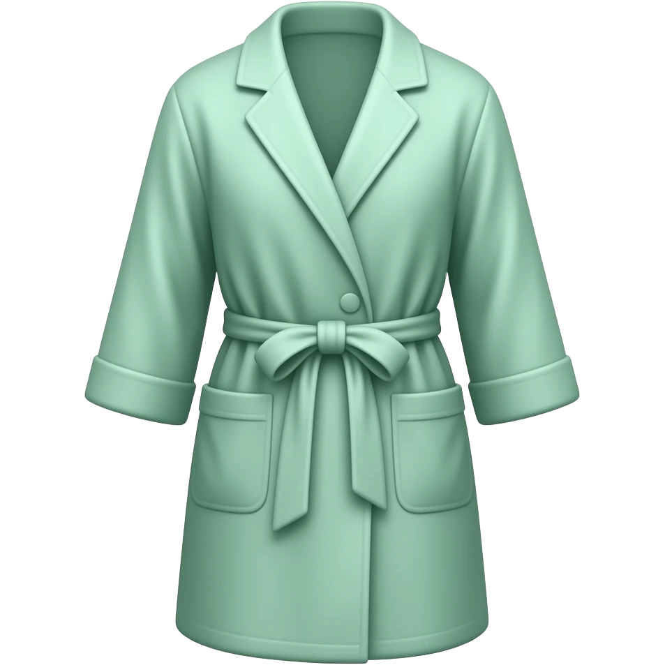 light green night robe emoji
