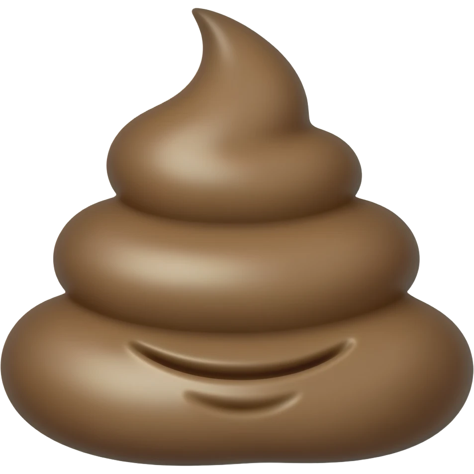 ice cream cone in the form of shit emoji