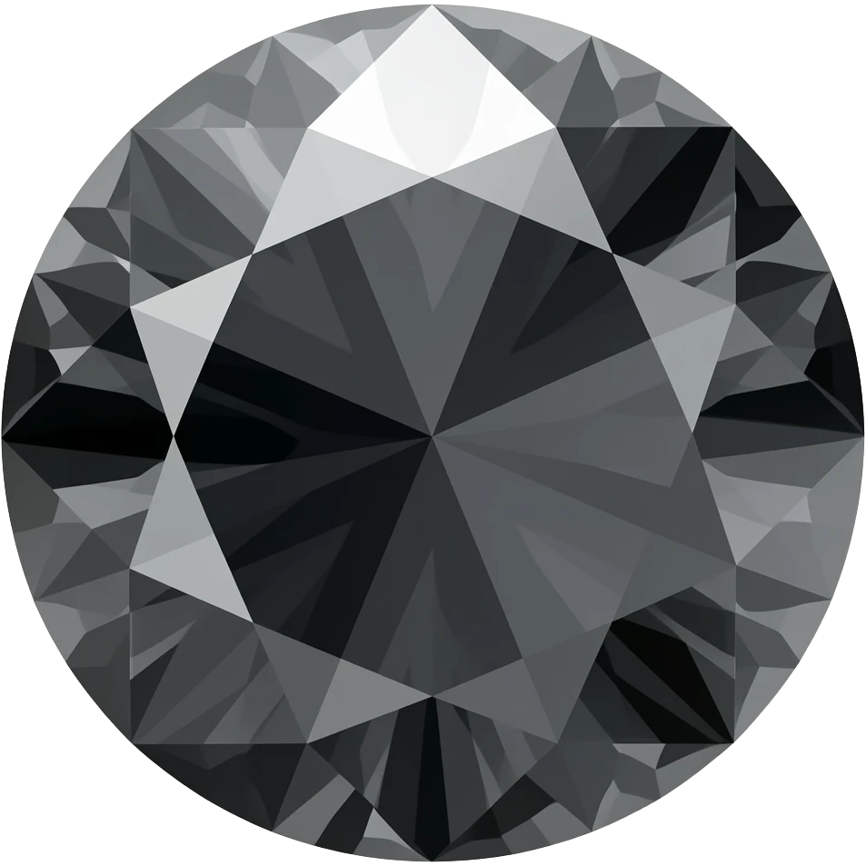 black Pear Cut gem emoji