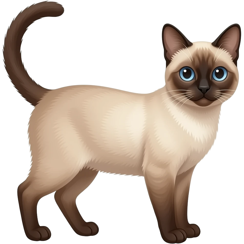 Flame point Siamese cat emoji