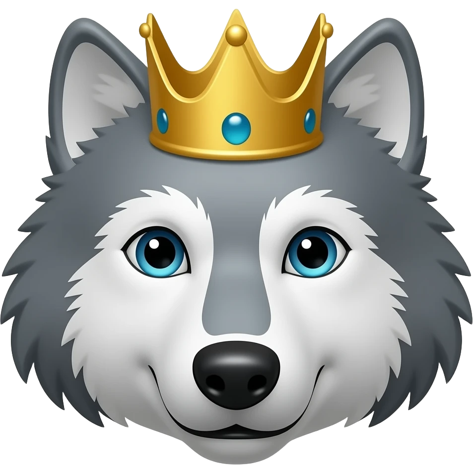 alpha wolf king headshot emoji