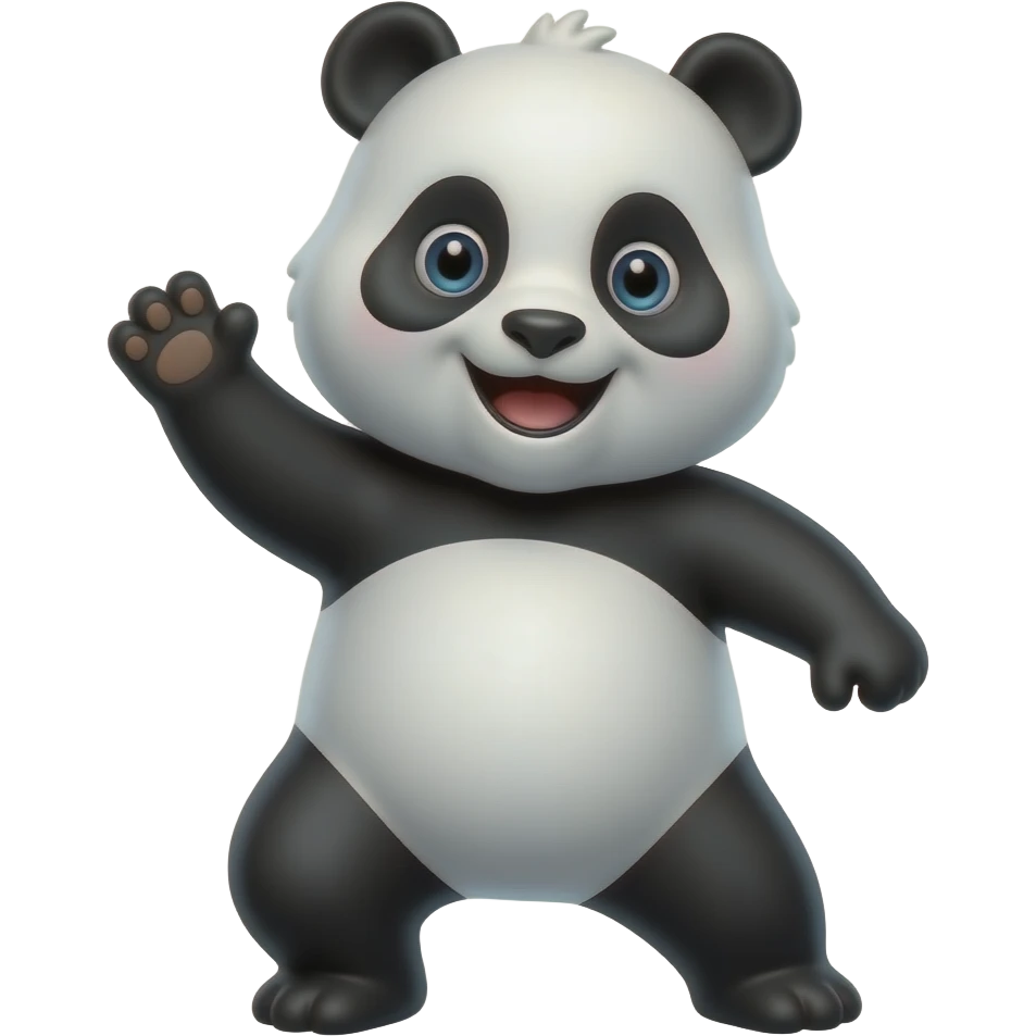 Dancing panda emoji