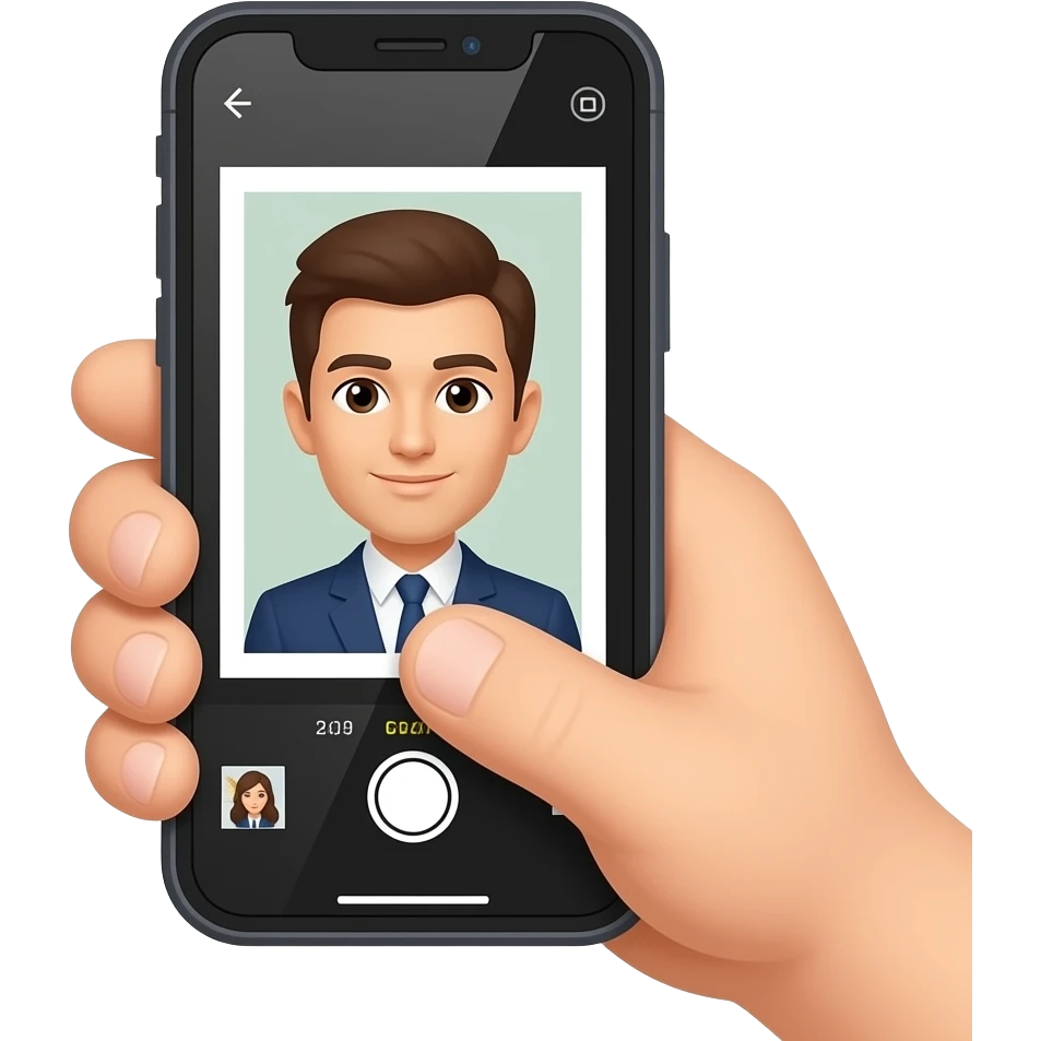 Scans image with phone emoji