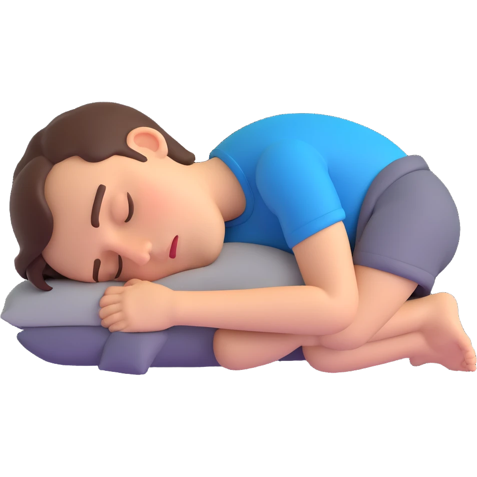person sleeping face down emoji