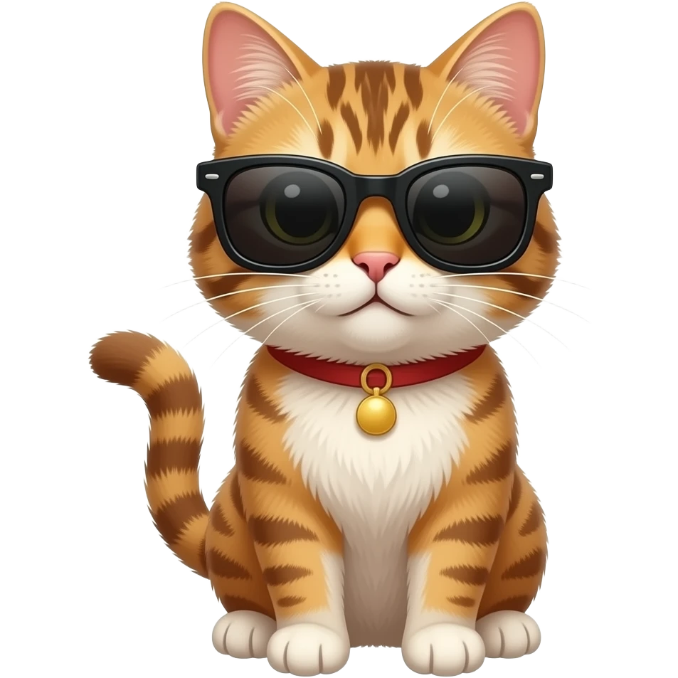 Cat wearing sunglasses emoji