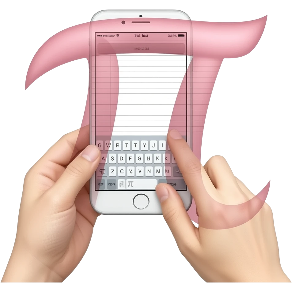 How do you use π on IPhone emoji