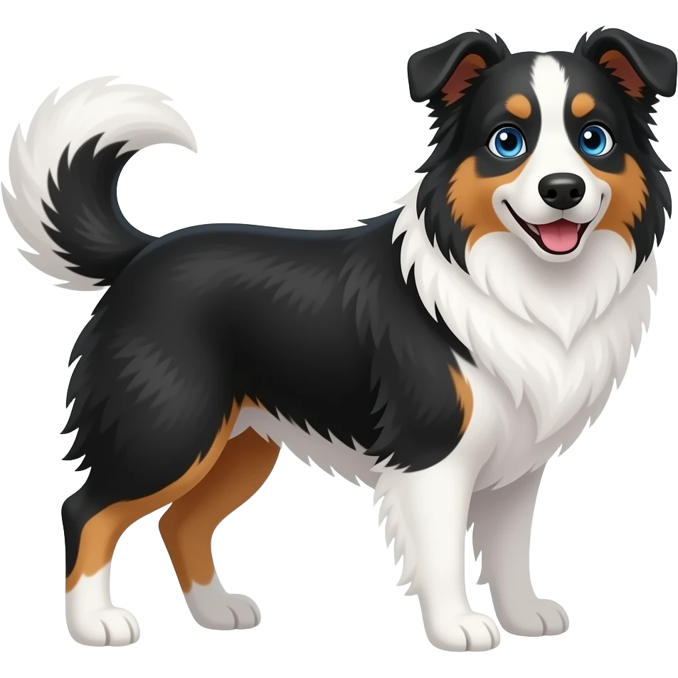 Blue eyed sheepdog emoji