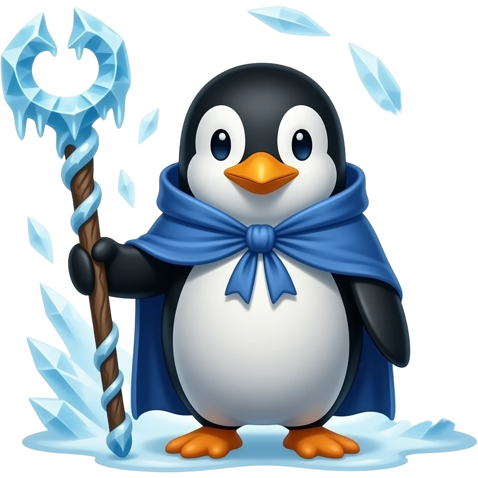 Penguin Wizard emoji