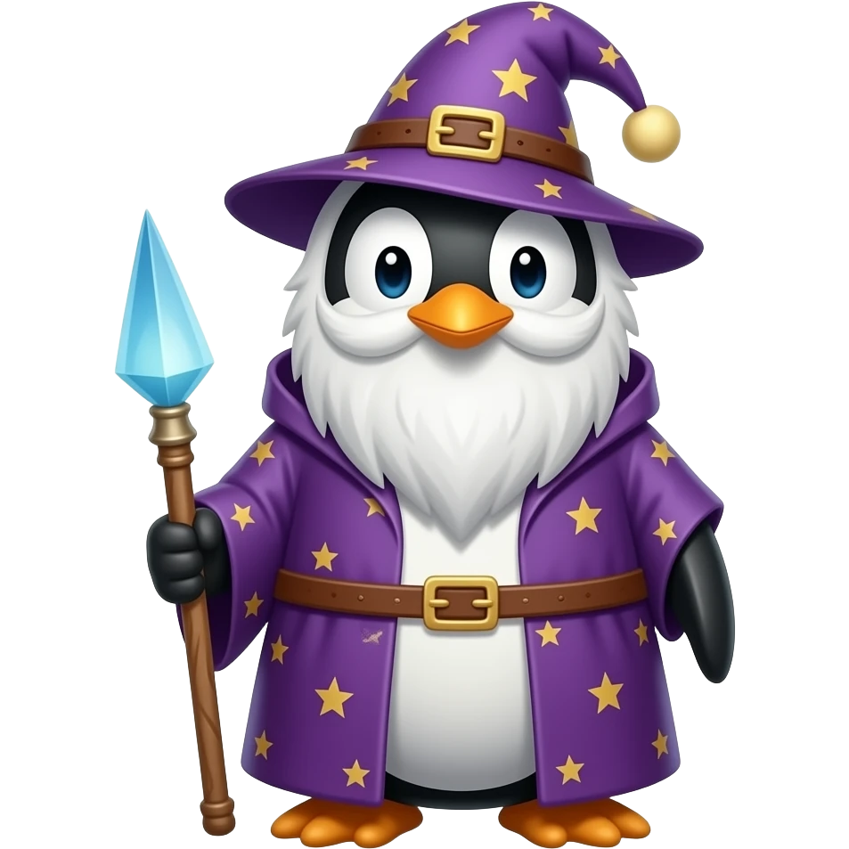 Penguin Wizard emoji