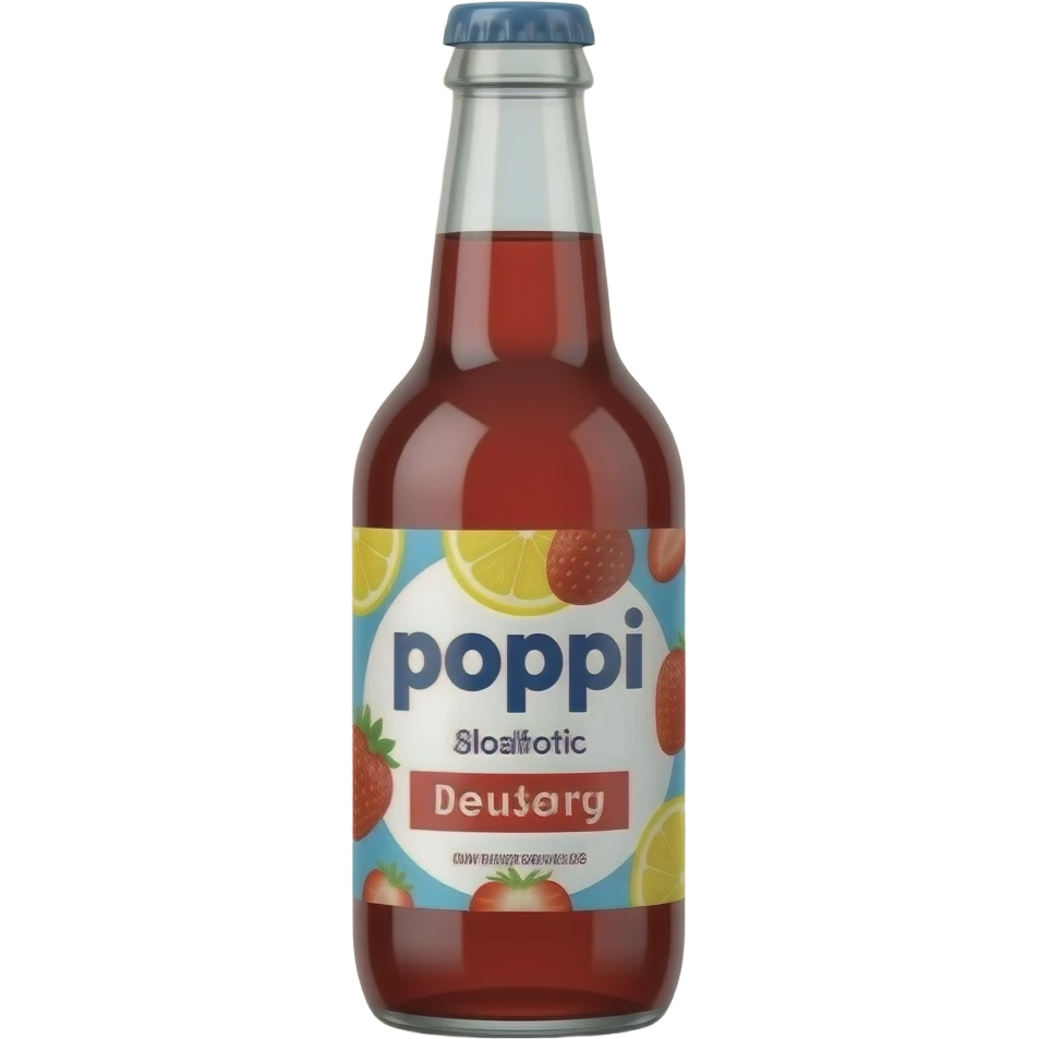 poppi probiotic soda strawberry lemon emoji