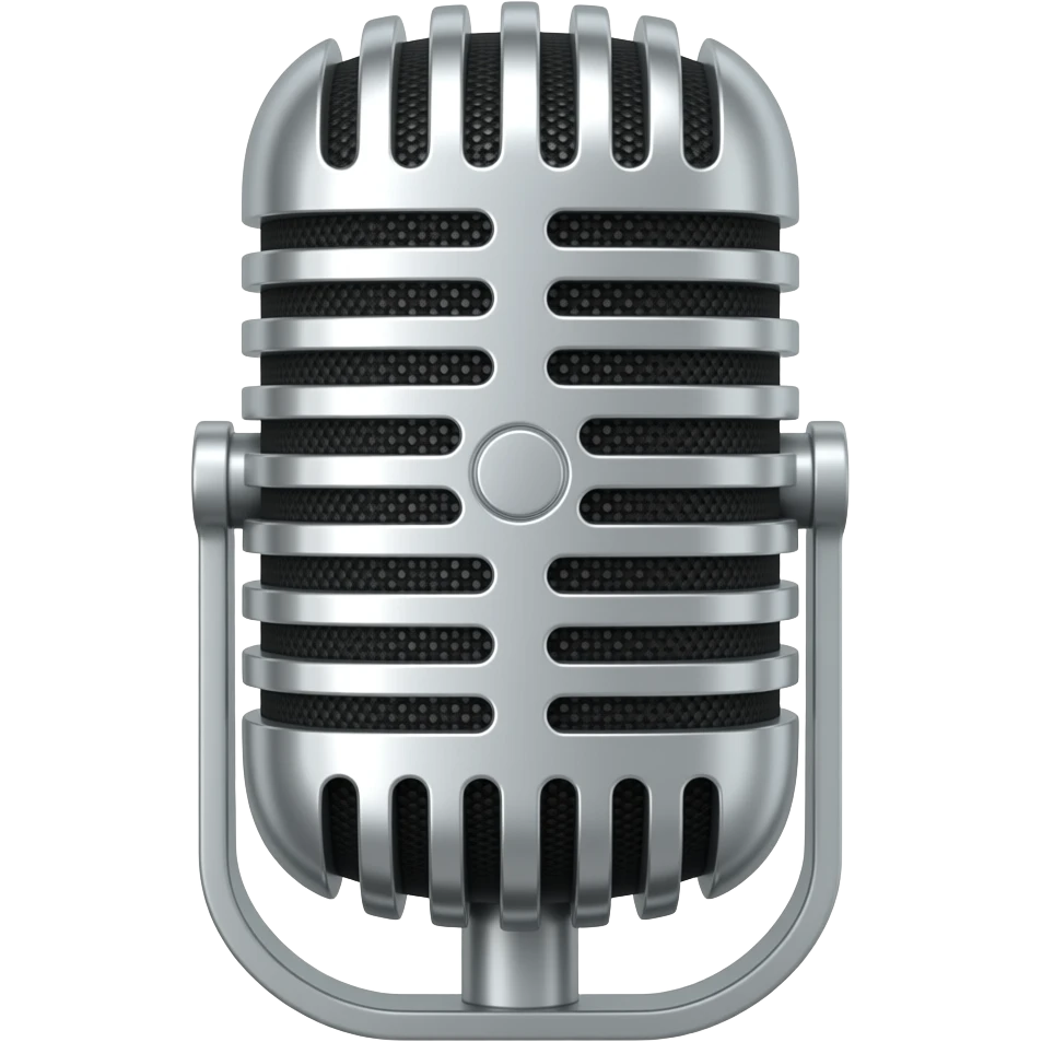 Singing microphone emoji