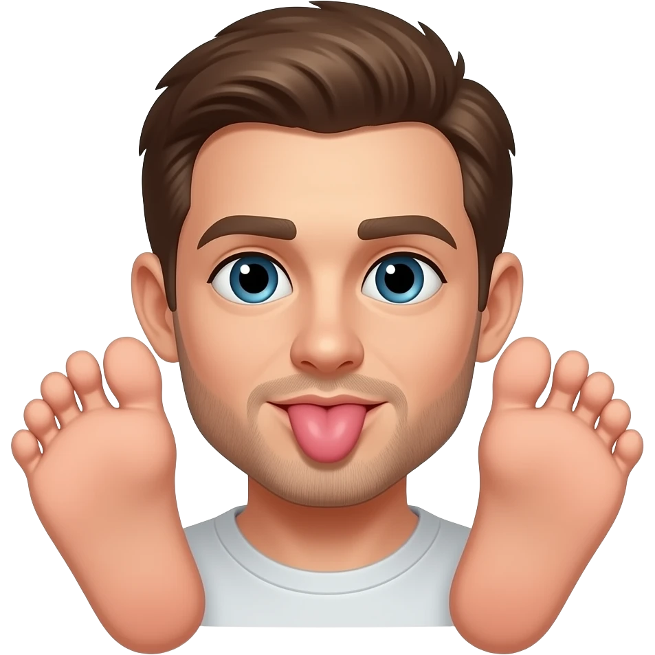 licking feet emoji