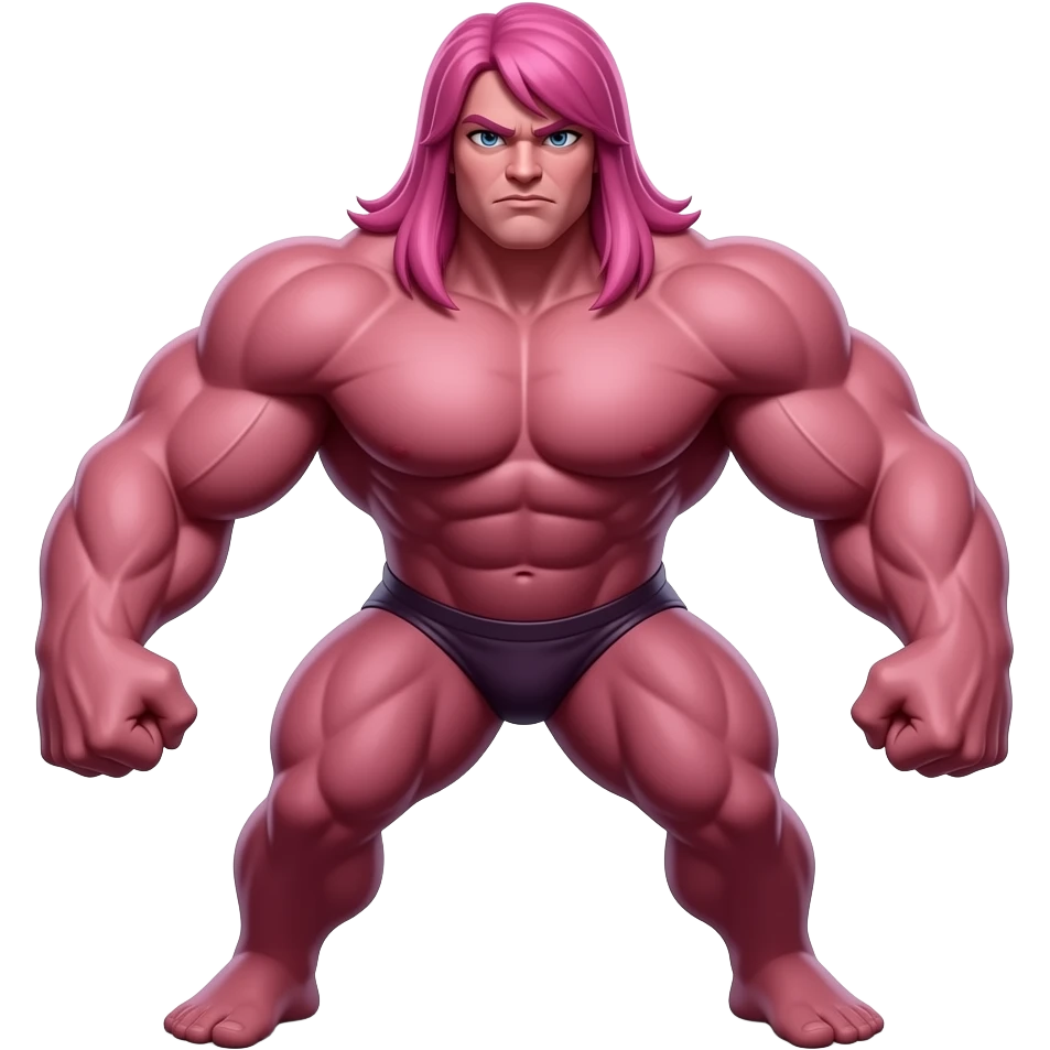 the hulk but instead of green man it’s a pink sex girl hulk emoji