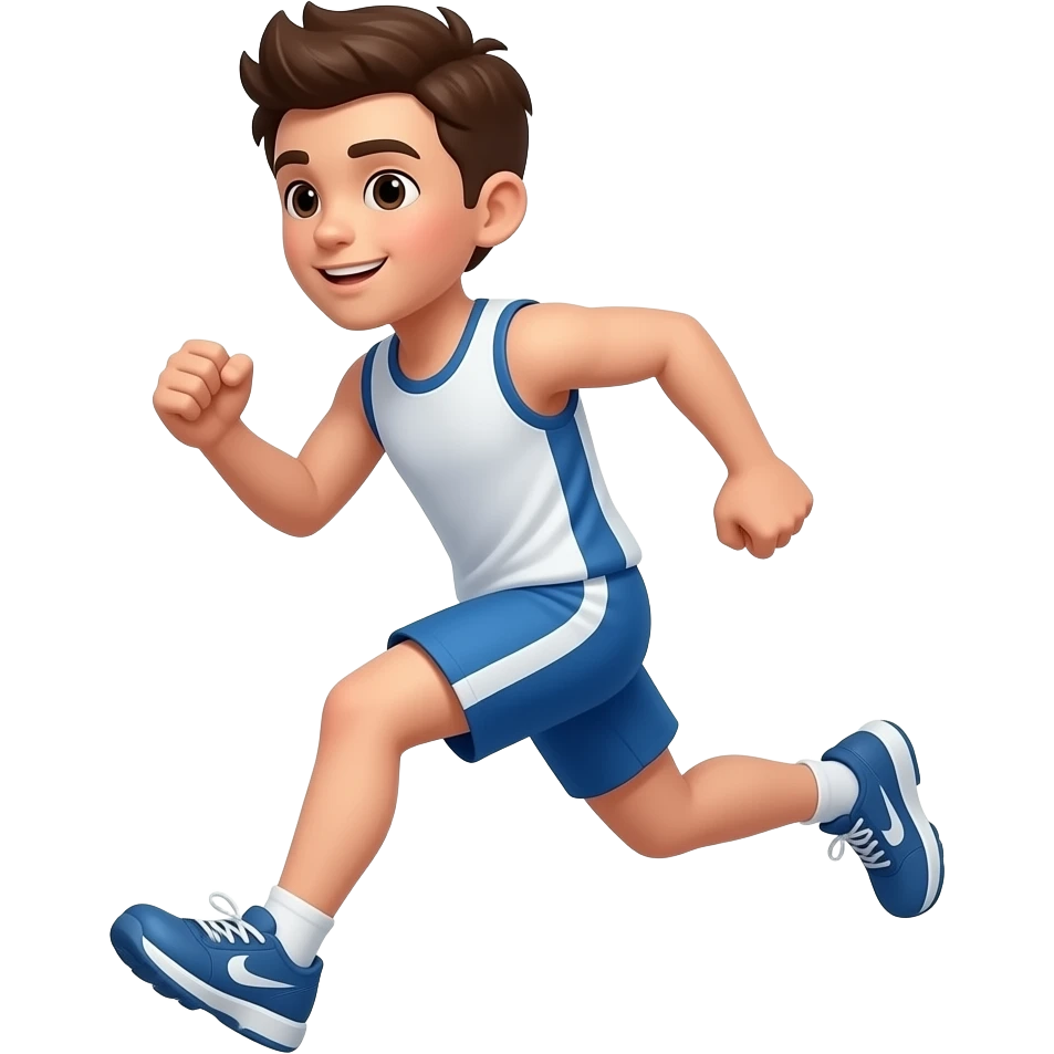 BOY RUNNING LIKE ATHLETE emoji