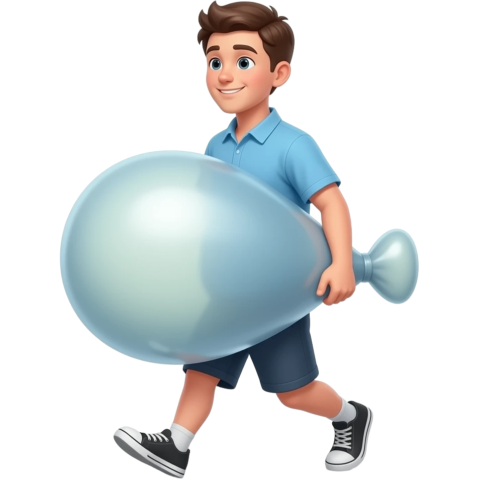 Zrób chłopak 17 latek bardzo bardzo ogromnym brzuchem jak bardzo ogromny balon i idzie do pracy emoji