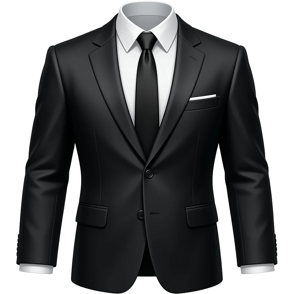Gothic dark suit emoji