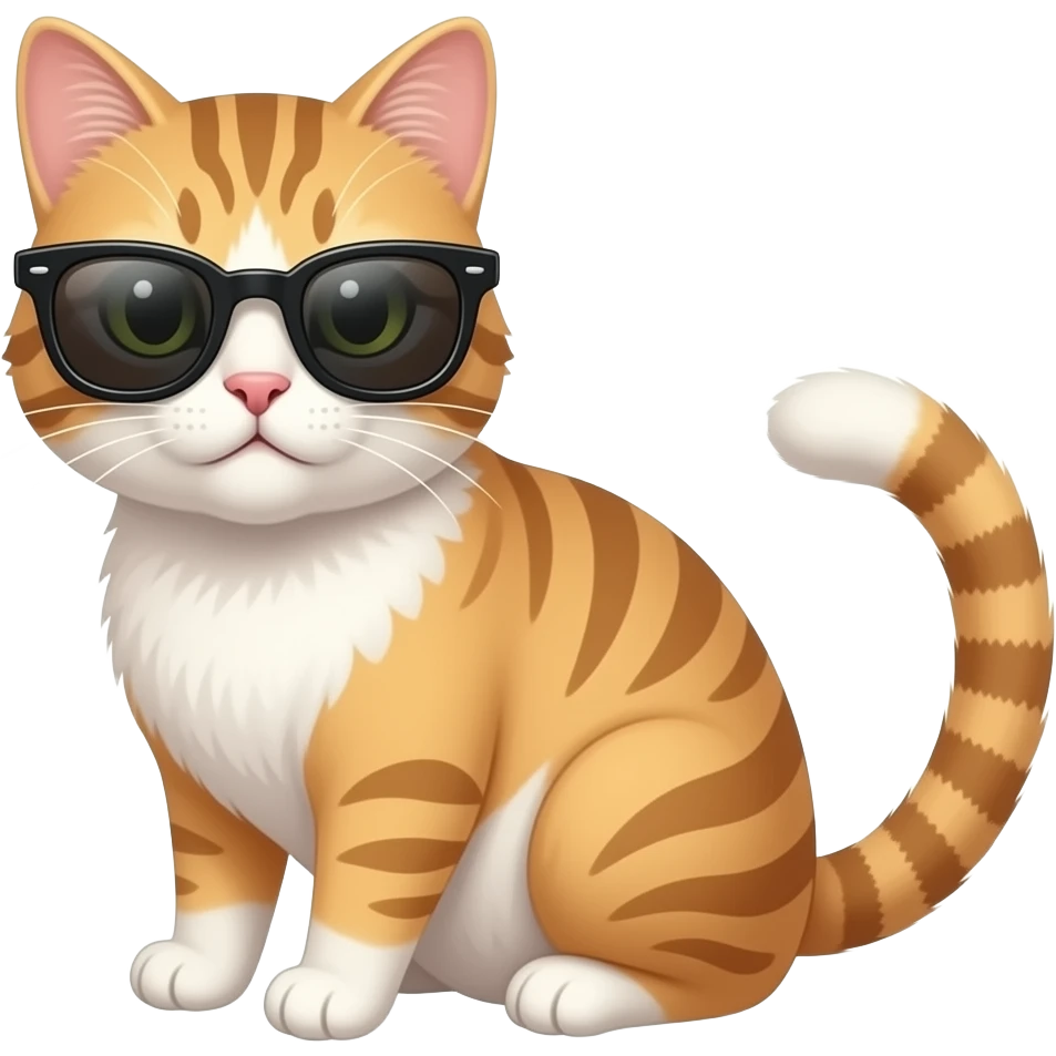 Cat wearing sunglasses emoji