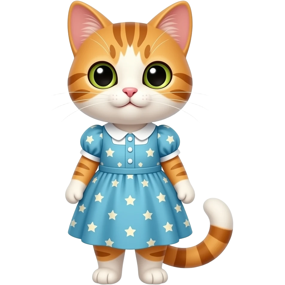 Cat wearing dress 👗 emoji