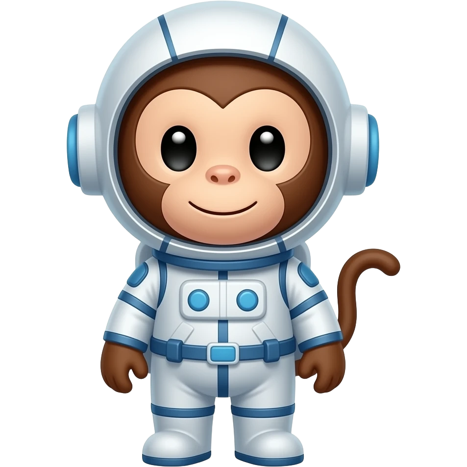 cute Space monkey emoji