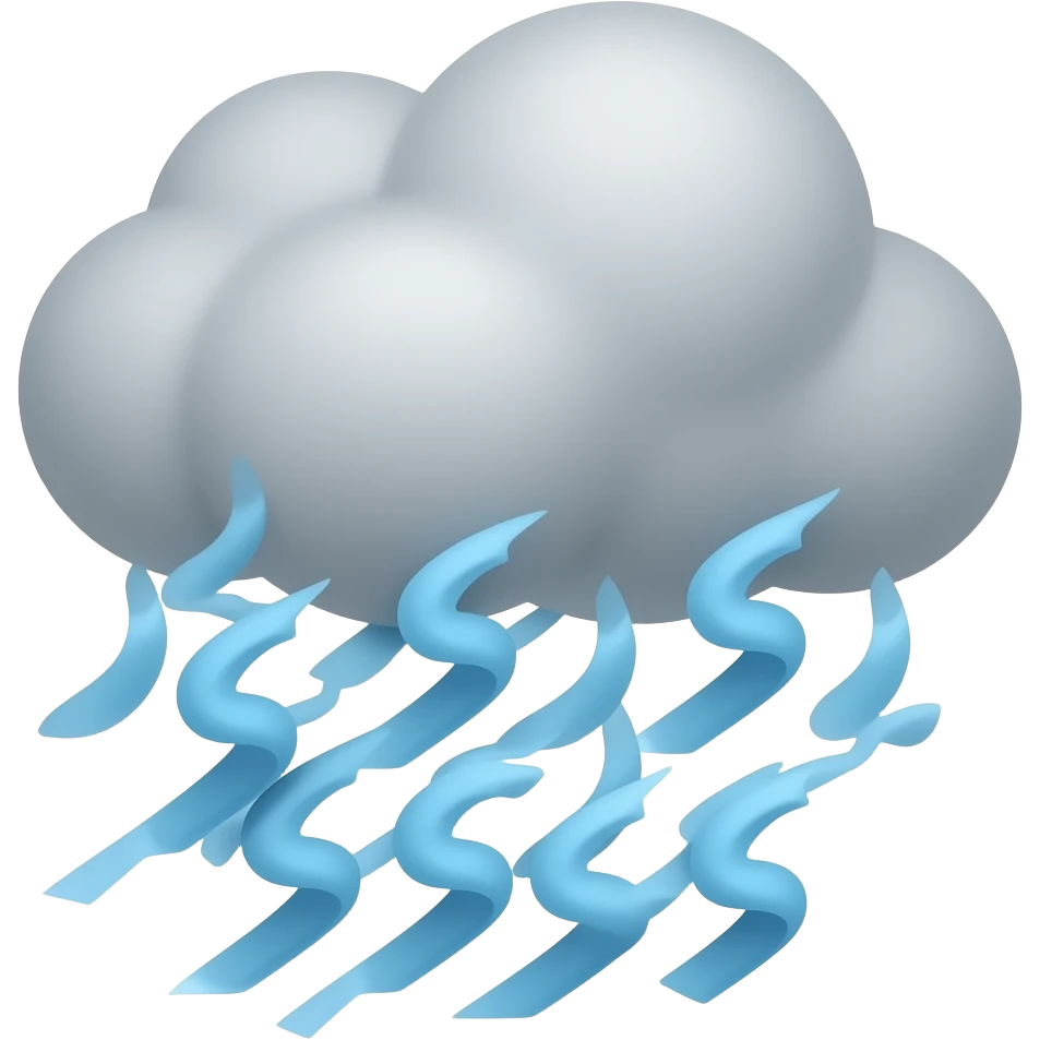 simpler windstrom emoji mit wellen sinuswellen emoji