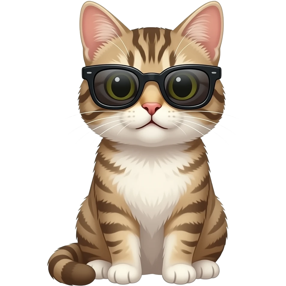 Cat wearing sunglasses emoji