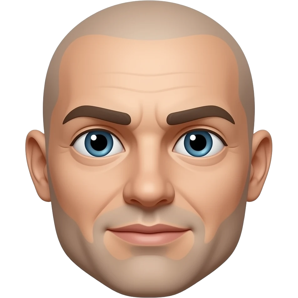 Face with big head emoji