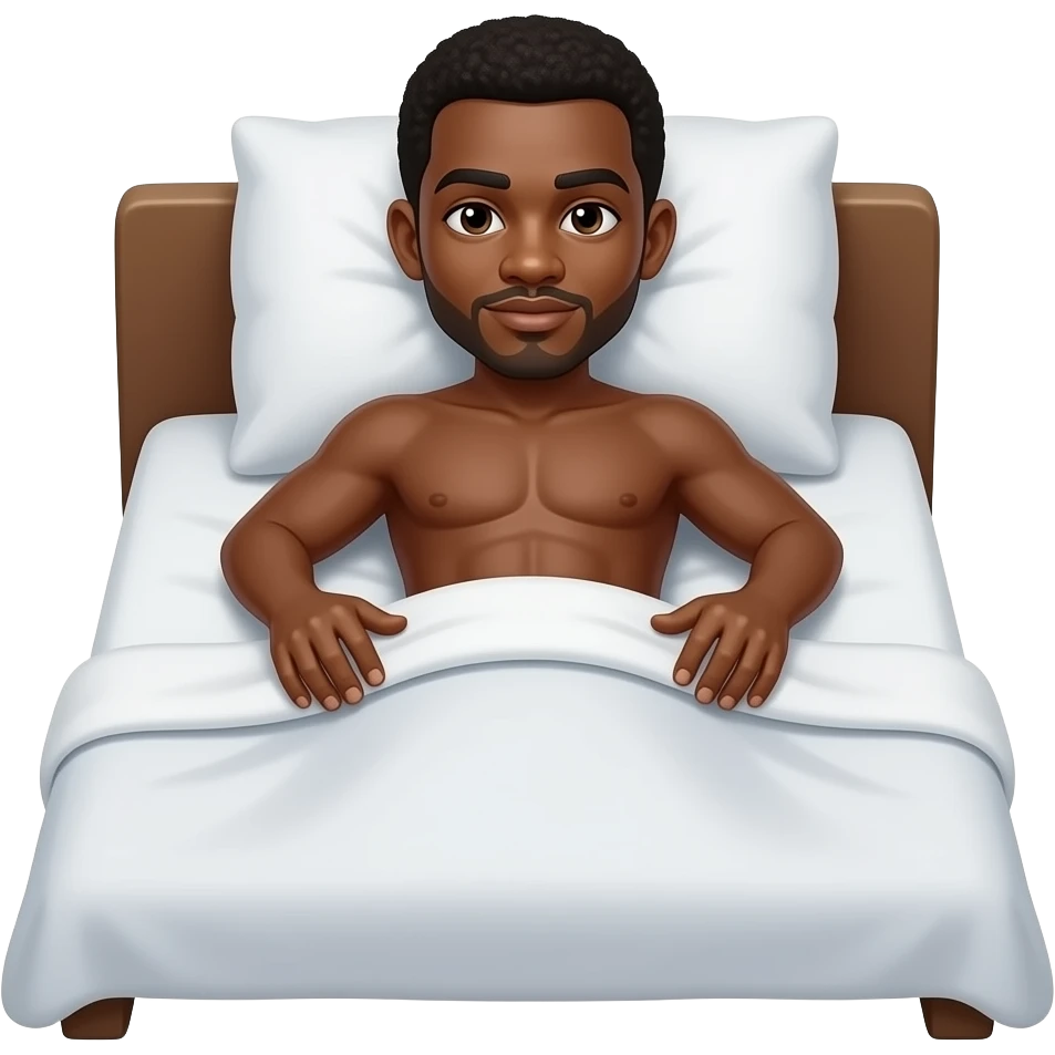 2  Black man naked making sex into the bed emoji