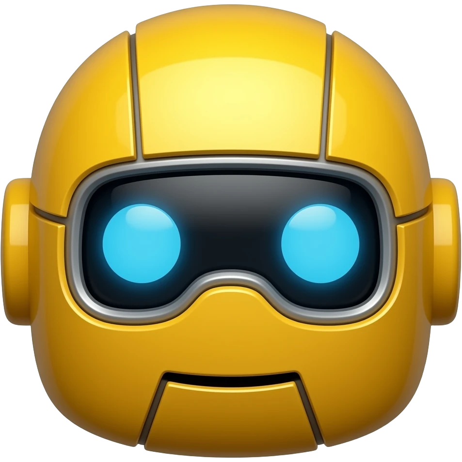 yallow robot face emoji
