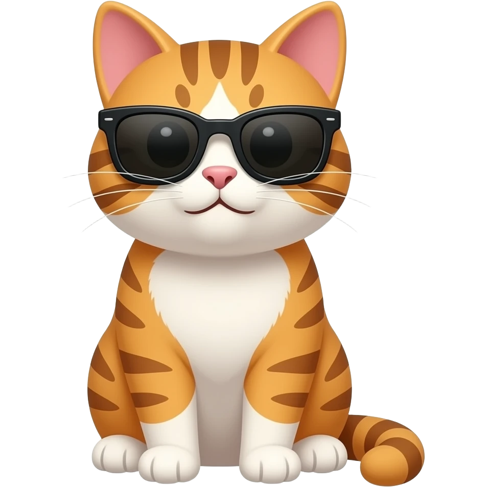 Cat wearing sunglasses emoji